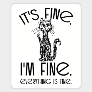 sarcastic slocan cats Sticker